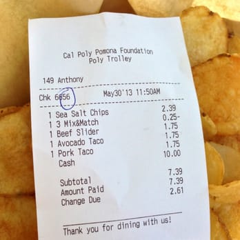 The Poly Trolley 2 - My big order. :) - Food Trucks Near Me - Pomona, California