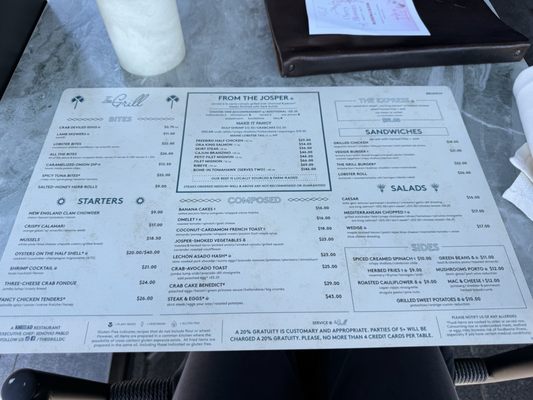 Menu photo 1 The Grill Washington, DC, DC Menu photo 1 The Grill Washington, DC, DC