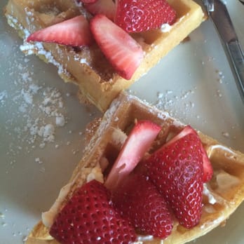 Metro Diner - Half a Belgium Waffle w/ Strawberries. - Breakfast & Brunch Near Me - Jacksonville, Florida Metro Diner - Half a Belgium Waffle w/ Strawberries. - Breakfast & Brunch Near Me - Jacksonville, Florida