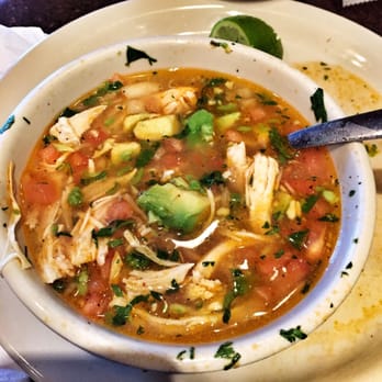 Los Bravos - Chicken, rice, avocado & lime soup. It's awesome!!! The broth is so clear and taste like Mama's home cookin'. Really comforting. - Mexican Near Me - Marietta, Georgia