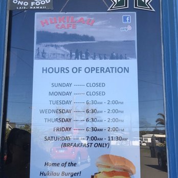 Hukilau Cafe - Hours - Hawaiian Near Me - Laie, Hawaii