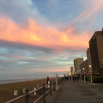 Neptune's Park - Boardwalk during sunset - Parks Near Me - Virginia Beach, Virginia