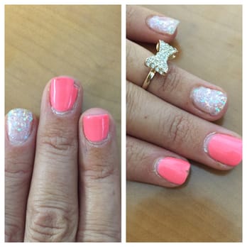 KB Nails - 9 days post gel manicure.. Two nails are chipped and I could probably peel off a couple others. - Nail Salons Near Me - Sacramento, California