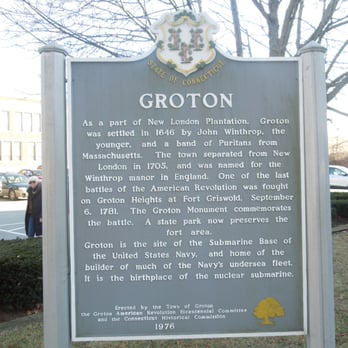 Groton Historical Marker - Landmarks & Historical Buildings Near Me - Groton, Connecticut Groton Historical Marker - Landmarks & Historical Buildings Near Me - Groton, Connecticut