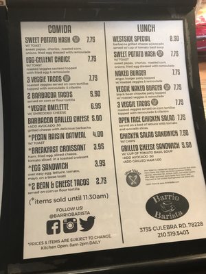 Menu photo 8 Barrio Barista San Antonio, TX Menu photo 8 Barrio Barista San Antonio, TX