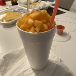 cantaloupe shaved ice cantaloupe shaved ice