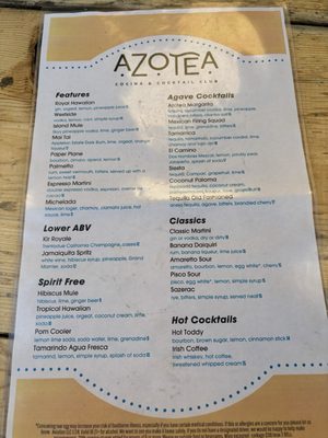 Menu photo 7 Azotea Livermore, CA