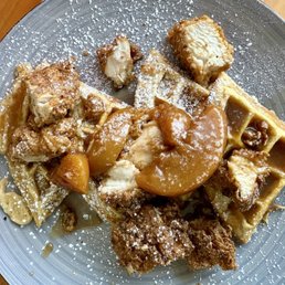 Peach Chicken & Waffles Peach Chicken & Waffles