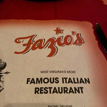 Fazio's - a menu for a restaurant - Italian Near Me - Charleston, West Virginia Fazio's - a menu for a restaurant - Italian Near Me - Charleston, West Virginia