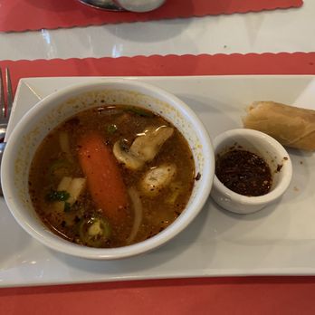 Imperial Palace - Tom Yum Gai ( Chicken) - Spring roll - Thai Near Me - Hiram, Georgia
