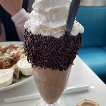 The Comet Classic Diner & Creamery - Chocolate milk shake - American Near Me - Birch Run, Michigan The Comet Classic Diner & Creamery - Chocolate milk shake - American Near Me - Birch Run, Michigan