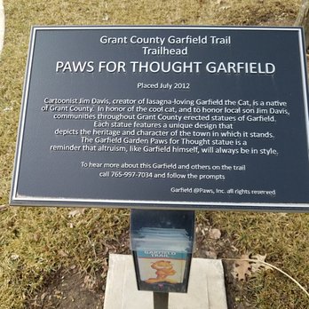 Garfield Trail:  Paws for Thought - Public Art Near Me - Marion, Indiana