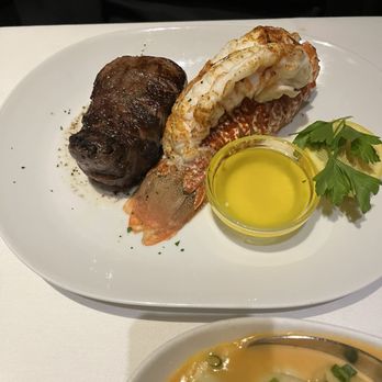 Eddie V's Prime Seafood - 10 oz Filet Mignon and South African Lobster Tail - Seafood Near Me - Troy, Michigan Eddie V's Prime Seafood - 10 oz Filet Mignon and South African Lobster Tail - Seafood Near Me - Troy, Michigan