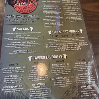 Graff's Tavern - Menu - Sports Bars Near Me - Franklin, North Carolina Graff's Tavern - Menu - Sports Bars Near Me - Franklin, North Carolina