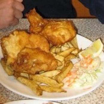 The Old Vic Fish & Chips - 2-piece halibut and chips - Seafood Near Me - Victoria, British Columbia The Old Vic Fish & Chips - 2-piece halibut and chips - Seafood Near Me - Victoria, British Columbia
