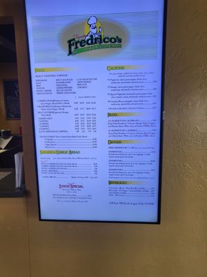 Menu photo 2 Fredrico’s Pizza Logan, UT