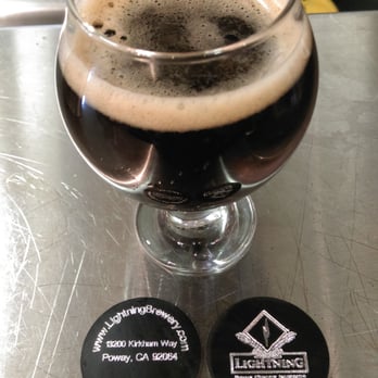 Lightning Brewery - Black Lightning Porter - Breweries Near Me - Poway, California
