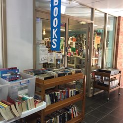 Blue Dragon Books - Store front. They also put lots of books on sale outside on tables.