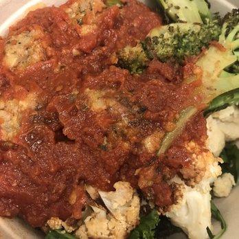 Dig Inn - Meatballs with cauliflower and broccoli - New American Near Me - New York, New York Dig Inn - Meatballs with cauliflower and broccoli - New American Near Me - New York, New York