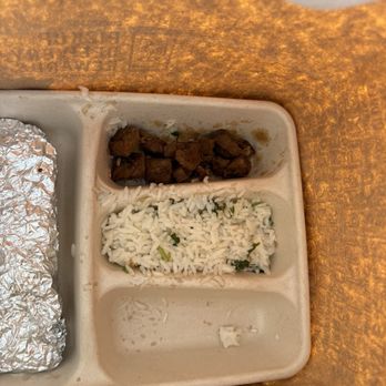 Chipotle Mexican Grill - They removed meat from my CHILD's plate. Ridiculously cheap General Manager Toni and Apprentice Eduardo - Mexican Near Me - San Diego, California