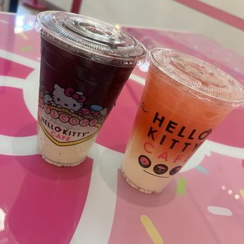 Hello Kitty Cafe - Blueberry and strawberry lemonades - Desserts Near Me - Las Vegas, Nevada Hello Kitty Cafe - Blueberry and strawberry lemonades - Desserts Near Me - Las Vegas, Nevada