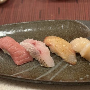 An Japanese Restaurant - Fatty tuna, a deep sea fish, scallop - Sushi Bars Near Me - San Francisco, California