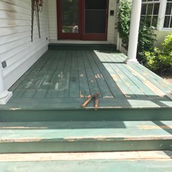 J Costello Contracting - Before Deck Staining in Portland, ME