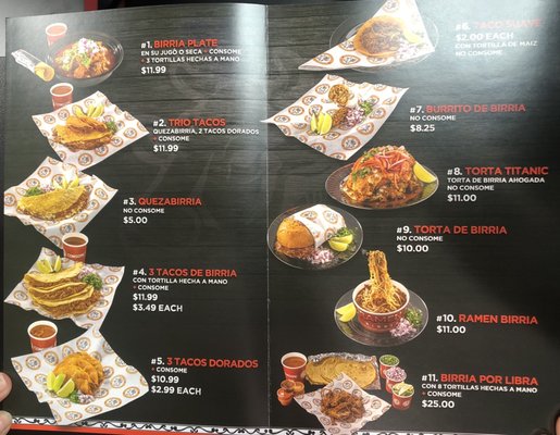 Menu photo 1 Birrieria Guadalajara Costa Mesa, CA