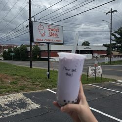Sweet Dots - Taro milk tea with regular boba.