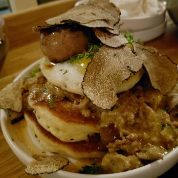 Canard - Duck stack with foie gras and truffle - Wine Bars Near Me - Portland, Oregon Canard - Duck stack with foie gras and truffle - Wine Bars Near Me - Portland, Oregon