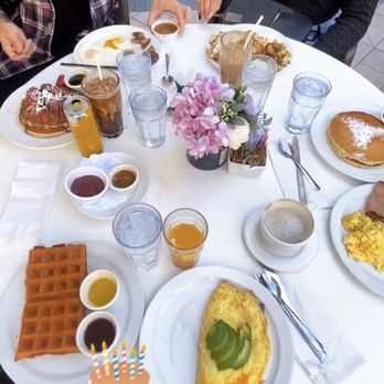 More Than Waffles - Cheese Omelette and Half a waffle, Chilaquiles, Mocha - Single with oat milk. Can't remember the rest but it's delicious - Breakfast & Brunch Near Me - Encino, California More Than Waffles - Cheese Omelette and Half a waffle, Chilaquiles, Mocha - Single with oat milk. Can't remember the rest but it's delicious - Breakfast & Brunch Near Me - Encino, California