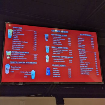 Macao Imperial Tea - Menu - so many options - Bubble Tea Near Me - Burnaby, British Columbia