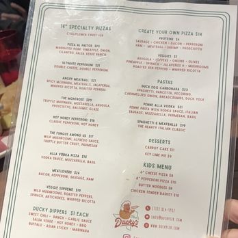 Ducky's Pizza & Tavern - Menu - Pizza Near Me - Houston, Texas Ducky's Pizza & Tavern - Menu - Pizza Near Me - Houston, Texas
