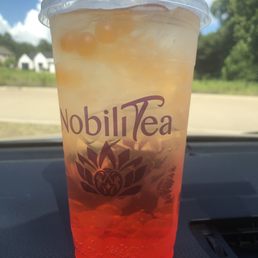 Hurricane tea with surprise boba added. Hurricane tea with surprise boba added.