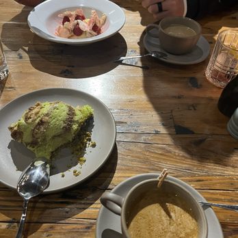 Stone House - Pistachio tiramisu, and a lemon, custard and curd with strawberry berries. - Venues & Event Spaces Near Me - Nevada City, California Stone House - Pistachio tiramisu, and a lemon, custard and curd with strawberry berries. - Venues & Event Spaces Near Me - Nevada City, California