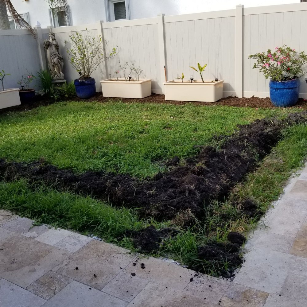 Advanced Sprinklers - Trenches dug & refilled the same day. Their speed kept us on schedule to lay sod! - Irrigation Near Me - Pembroke Pines, Florida Advanced Sprinklers - Trenches dug & refilled the same day. Their speed kept us on schedule to lay sod! - Irrigation Near Me - Pembroke Pines, Florida