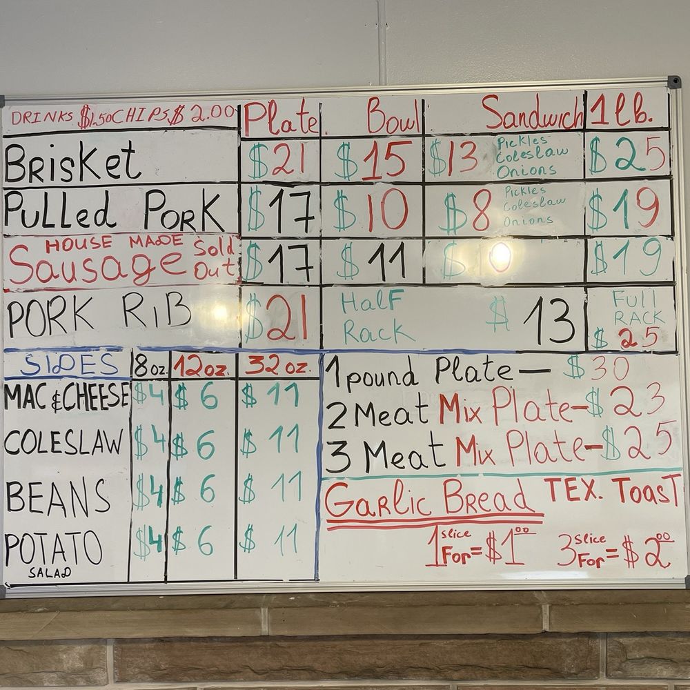 BBQ HOUSE - Menu as of 4/19/24 @ BBQ House. - Barbeque Near Me - Medford, Oregon