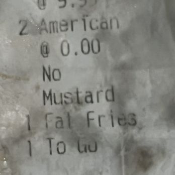 Fatburger - No mustard - Burgers Near Me - Lincoln, California