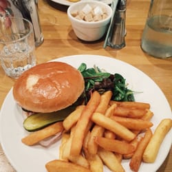 The Glad Cafe - Beef burger with salad and chips for £9.95