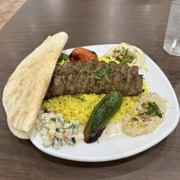 Beef Kafta Kabab Platter