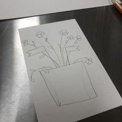 Bobbin Basics - Rough pencil sketch
