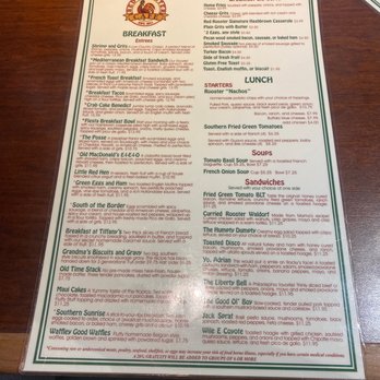 Red Rooster Cafe - Menu - Breakfast & Brunch Near Me - Beaufort, South Carolina