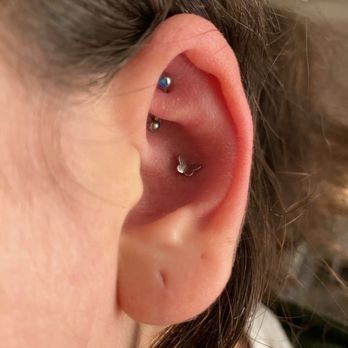 Por Siempre - Conch piercing done by Ana :) - Tattoo Near Me - Pomona, California Por Siempre - Conch piercing done by Ana :) - Tattoo Near Me - Pomona, California