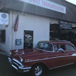 Leaving the shop with Lucille.