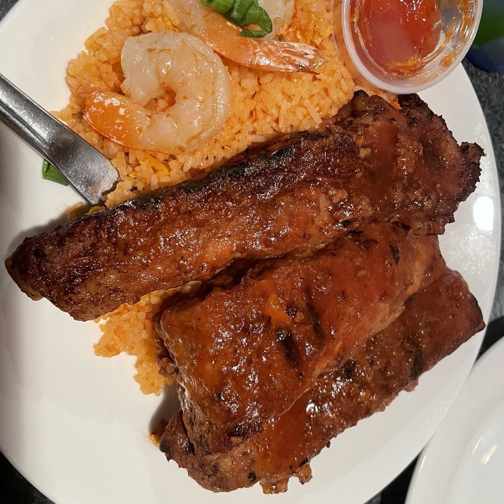 Tantawan Thai Kitchen - Bbq ribs with 2 shrimps - Thai Near Me - West Covina, California Tantawan Thai Kitchen - Bbq ribs with 2 shrimps - Thai Near Me - West Covina, California