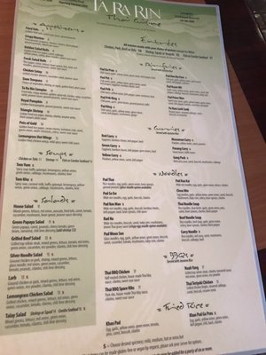 Menu photo 4 Ta Ra Rin Thai Cuisine Springfield, OR Menu photo 4 Ta Ra Rin Thai Cuisine Springfield, OR