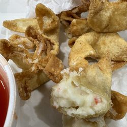 Crab Rangoons with Sweet and Sour Sauce