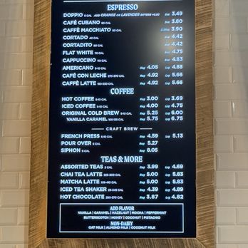 Foxtail Coffee - Espresso menu - Coffee & Tea Near Me - Davenport, Florida