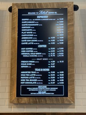 Menu photo 1 Foxtail Coffee Davenport, FL