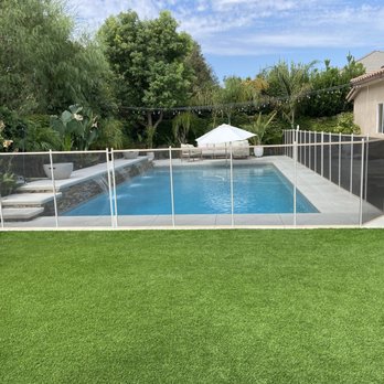 A Safe Pool Enclosures - Our Desert Brown color - Fences & Gates Near Me